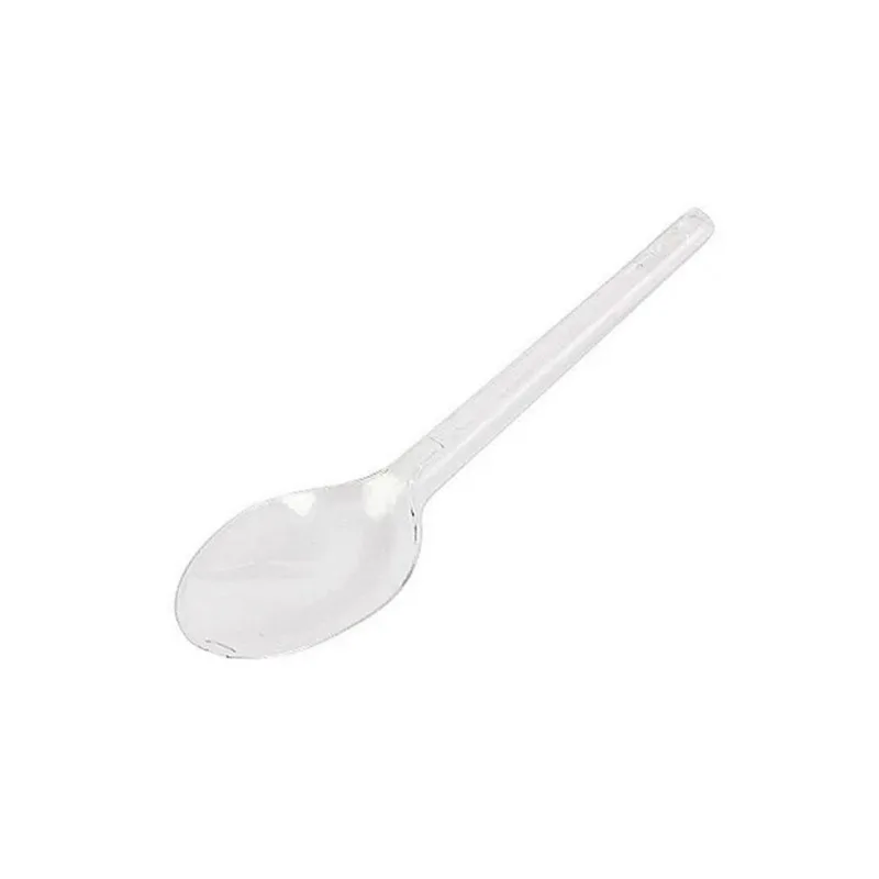 Colher de plástico master cristal com 500 unidades plastfood
