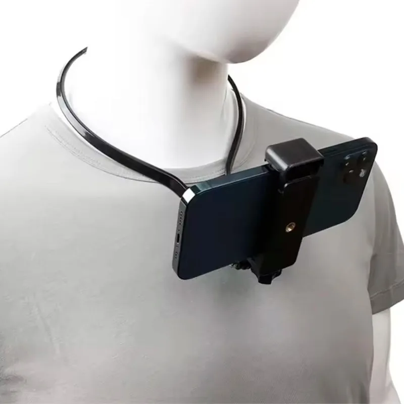 Suporte Para Smartphone E Gopro, Uso No Pescoço, Ajustável