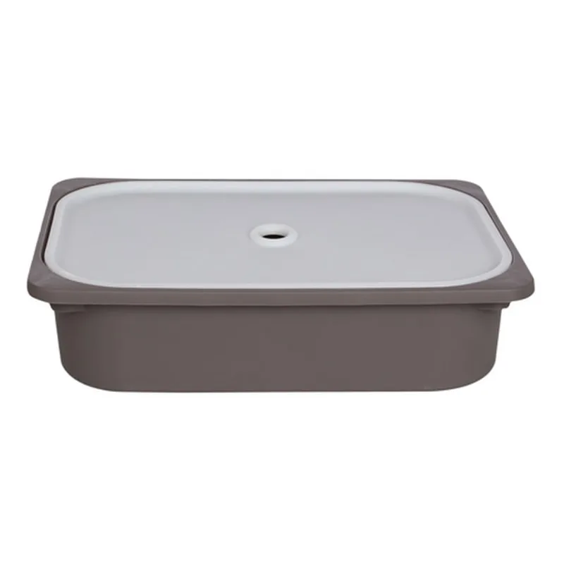 Caixa Plástica 38X24 P Cinza Huya Grifit