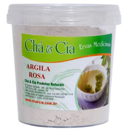Argila Rosa 200g Cha E Cia Ervas Medicinais - CHA E CIA
