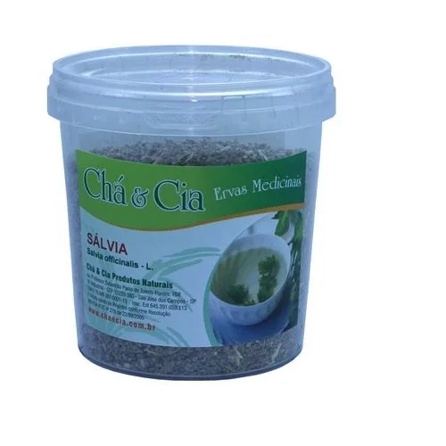 Salvia 60g Cha E Cia Ervas Medicinais - CHA E CIA - Mercearia
