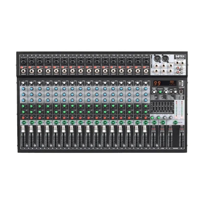Mesa de Som Sotex SP1602UX 16 Canais Bivolt