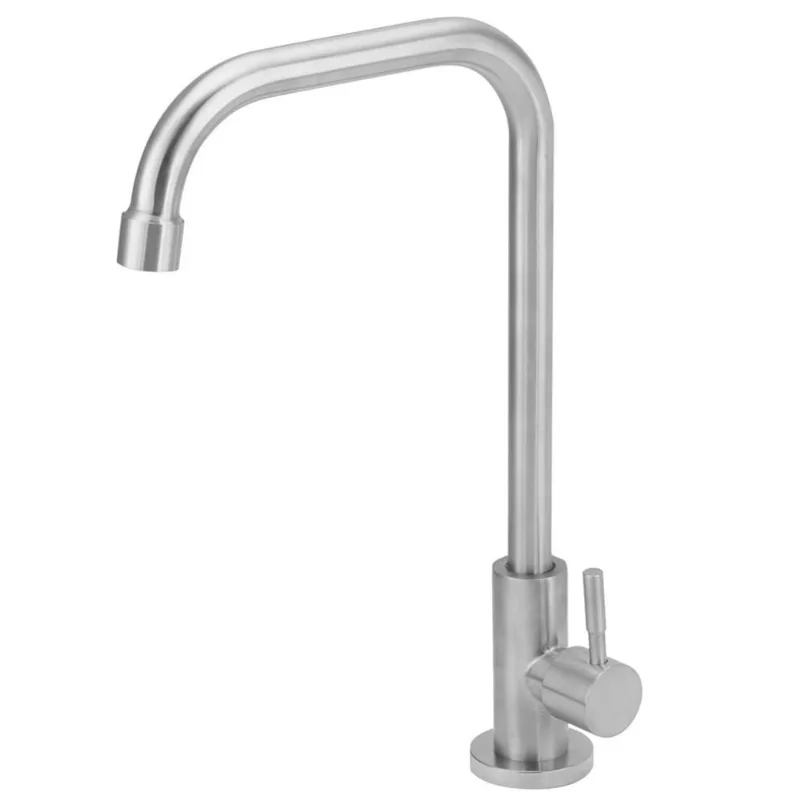 Torneira Cozinha Mesa Alavanca Inox Escovado Forusi