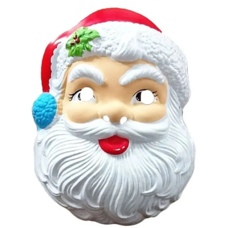 Máscara Plástica Papai Noel