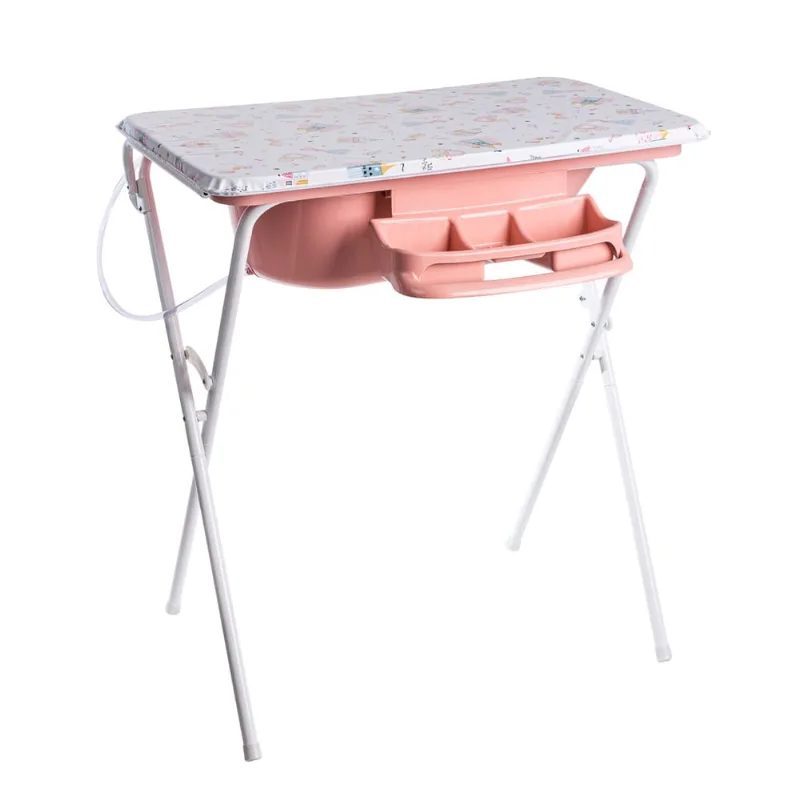 Banheira Luxo Com Suporte Dobrável, Trocador e Saboneteira, 25l, até 30kg - Little Princess