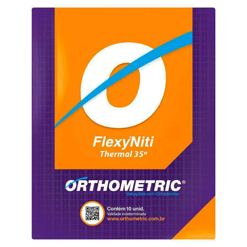 Arco Termoativado Flexy NiTi Thermal 35° Redondo - Orthometric .018 Superior (Cód. 26.0806)