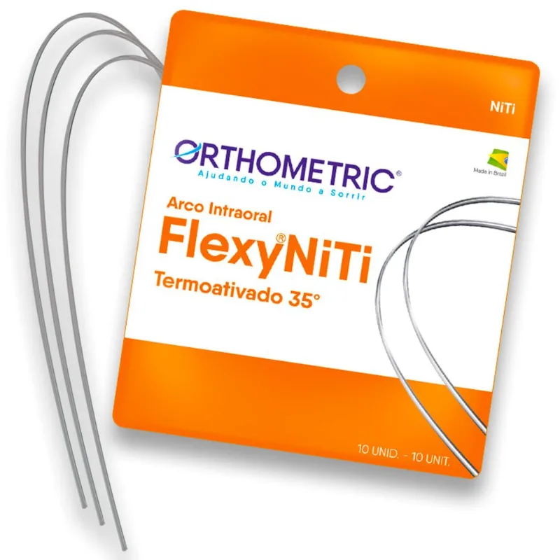 Flexy Niti Thermally Activated Arch Wire Upper - Orhtometric Flexy Niti Thermally Activated Arch Wire 0,016x0,016 Upper - Orthometric