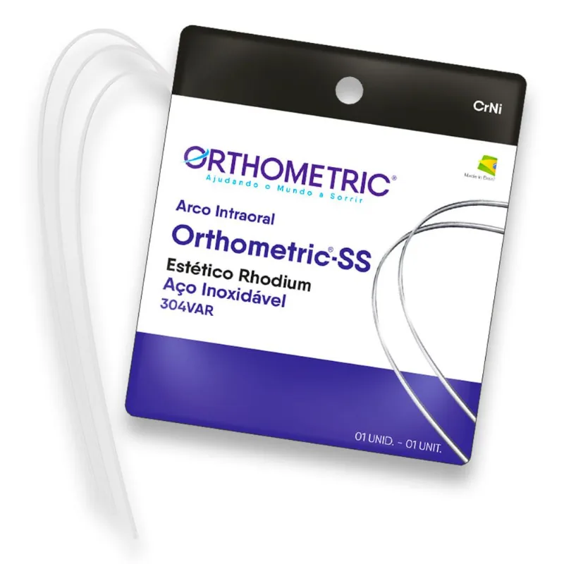 Orthometric Ss Rectangular Stainless Arch Wire Upper - Orthometric Orthometric Ss Round Stainless Arch Wire 0,012 Upper - Orthometric