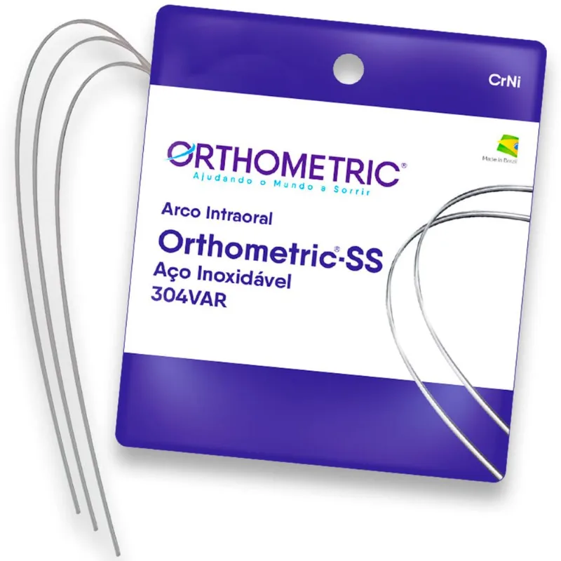 Orthometric Ss Rectangular Stainless Arch Wire Lower - Orthometric Orthometric Ss Round Stainless Arch Wire 0,014 Lower - Orthometric