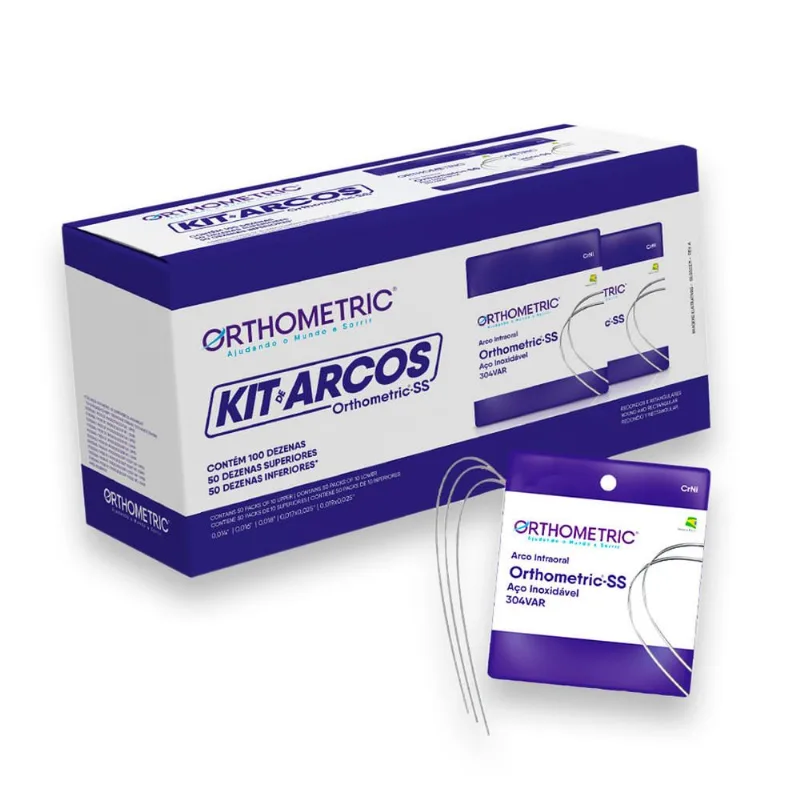Kit Promocional Arcos de Aço Ss Mistos Redondos e Retangulares - Orthometric