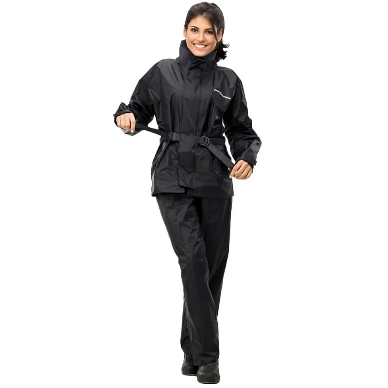 Capa De Chuva Feminino Pantaneiro Nylon Com Gola Preto M (MP)