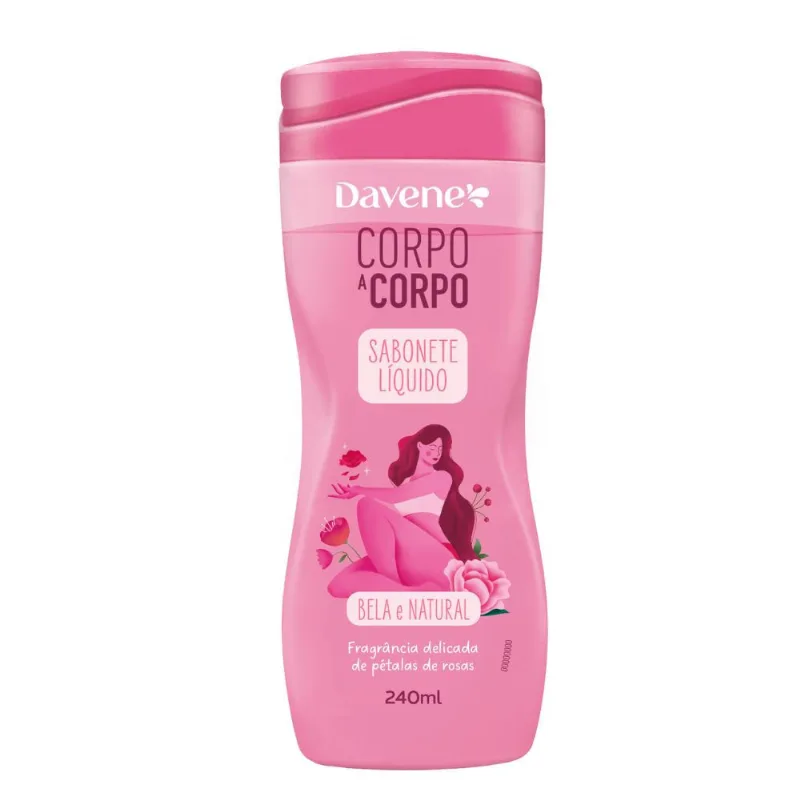 Sabonete Líquido Corporal Corpo a Corpo Bela e Natural 240ml - Davene