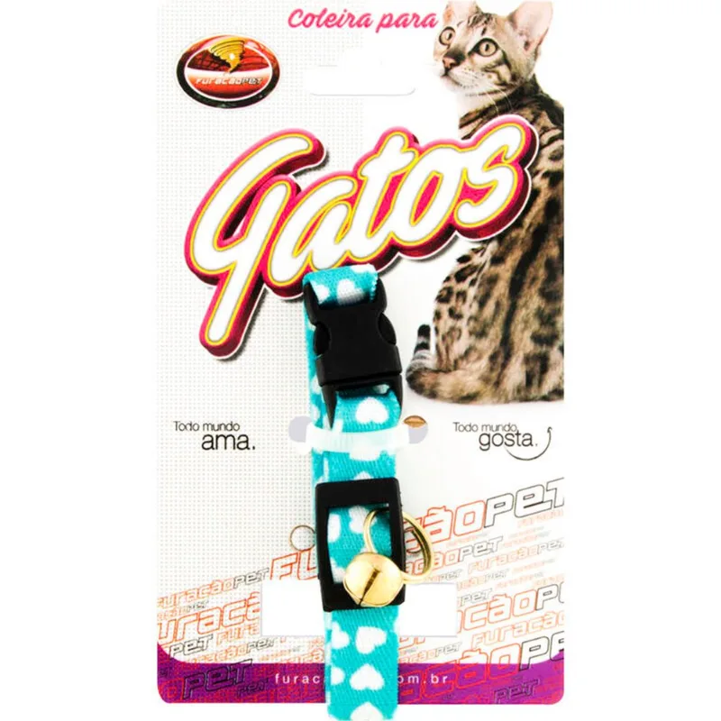 Coleira para Gatos Furacão Nylon un
