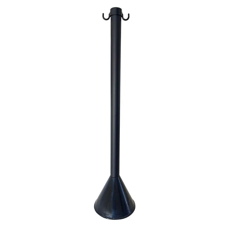 Pedestal para Corrente 90cm PVC Plastcor Pedestal para Corrente 90cm Pvc Preto
