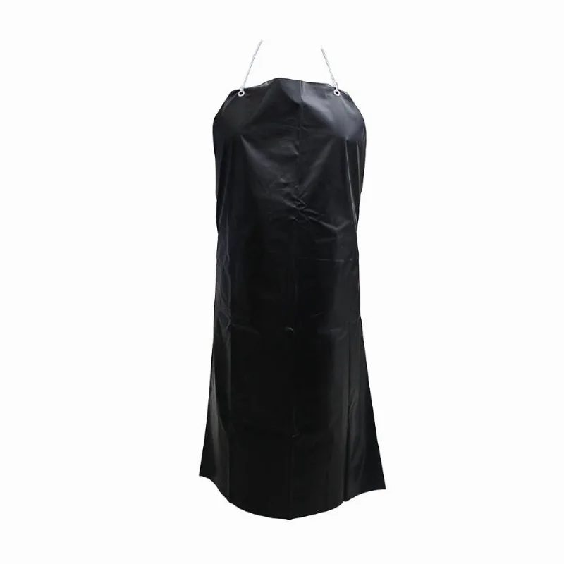 Avental Preto de pvc com Forro 1,20 m x 70 cm Plastcor