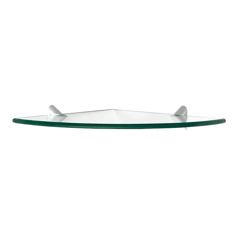 Prateleira Pratefix Vidro com Suporte Recort Glass 30X30 CM