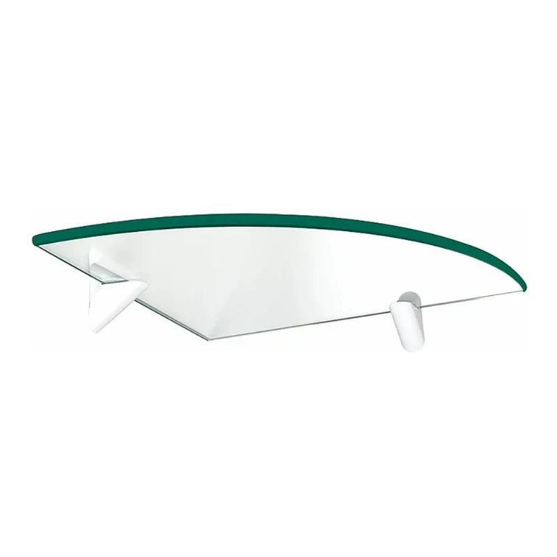 Prateleira Pratefix com Suporte Vidro Raio Glass 20X20 CM