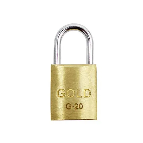 Cadeado 20mm Gold - GOLD - Casa E Construção