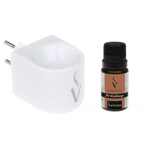 Aromatizador Eletrico Com Flor De Pitanga Via Aroma - NUTRASCIENCE - Higiene E Beleza