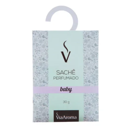 Sache Perfumado 30g Baby Via Aroma - VIA AROMA - Higiene E Beleza