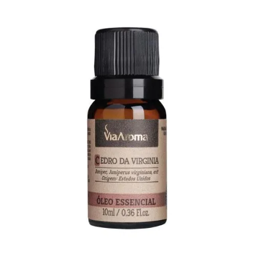 Via Aroma Oleo Essencial Cedro Da Virginia 10 Ml Bem Estar/terapia Alternativa - VIA AROMA - Higiene E Beleza