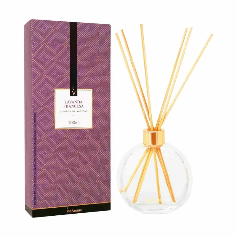 Difusor de Varetas Lavanda Francesa Via Aroma 200ml