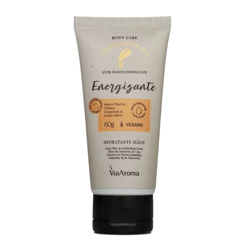 Creme Mãos 60g Aromatherapy Energizante Via Aroma