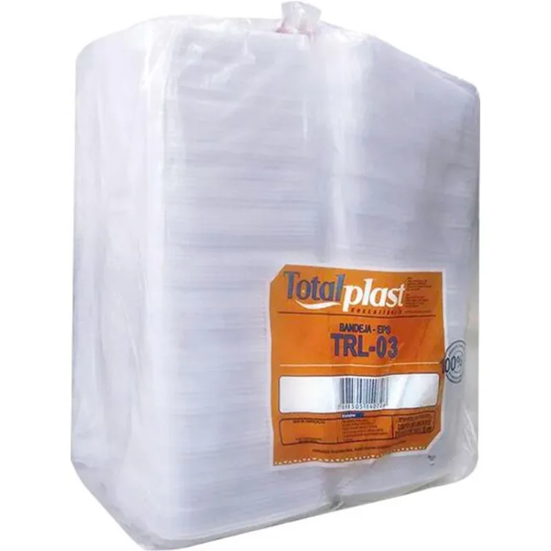 Bandeja Descartável Totalplast TRL-03 100 un