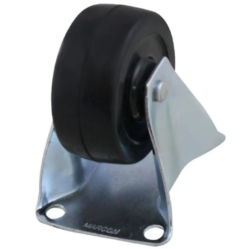 Rodizio Fixo 210 Leve 2pol C/ Placa E Roda Bp F. Passante - Cz Cap