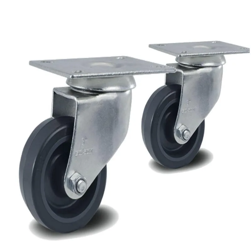 2 Rodizio 3 Pol. Pvc Com Placa Sem Freio Glp.312.bp.fp