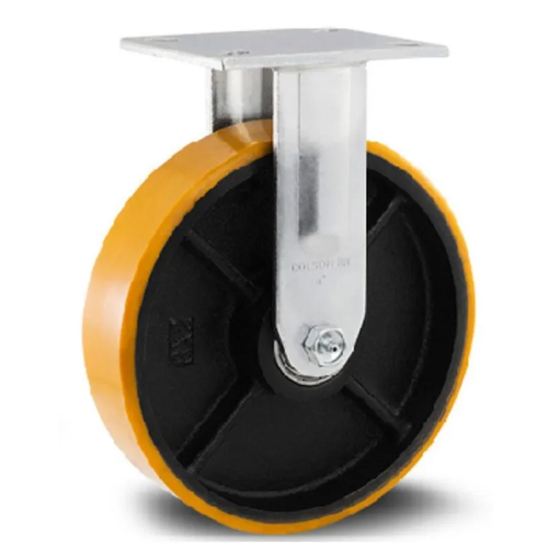 Rodízio Fixo 8 375kg Colson Pu + Ferro Fundido