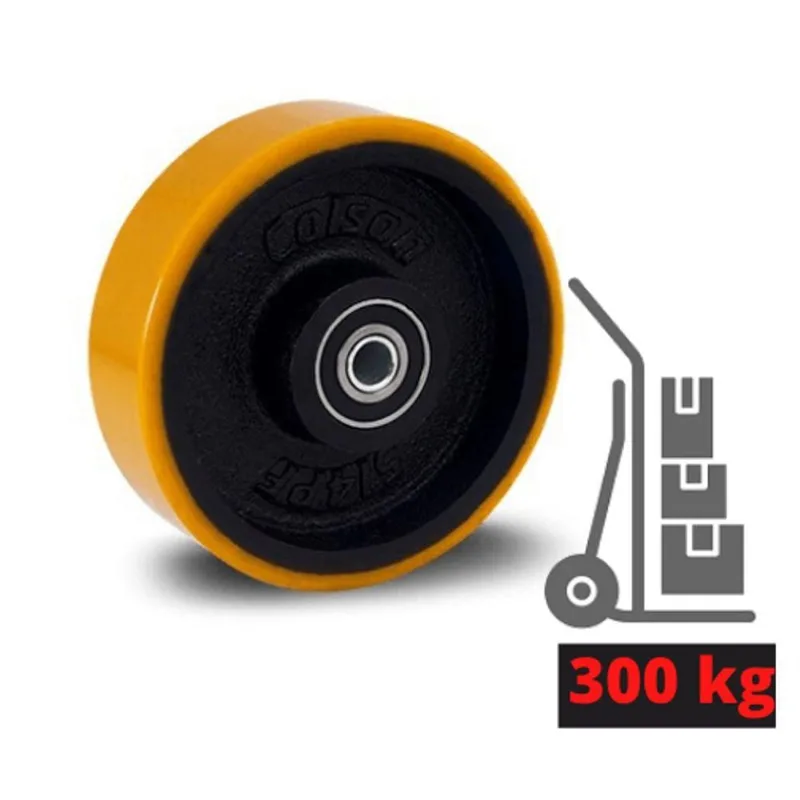 Roda Industrial 4 Pol. Rol. Poliuretano 300kg R.414.pf.e