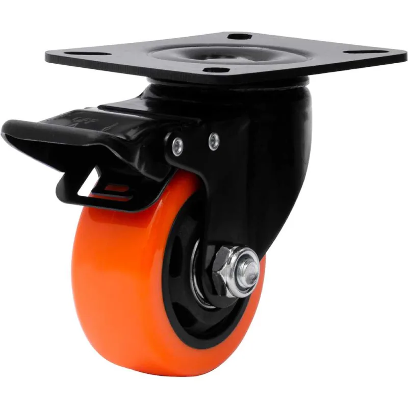 Rodízio giratório leve série black 3" 70 kg GLPBF.312.BPA.E - COLSON - COLSON