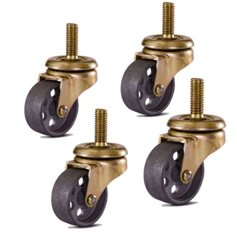 4 Rodízio Giratório Para Freezer 41mm Com Espiga 600 Kg