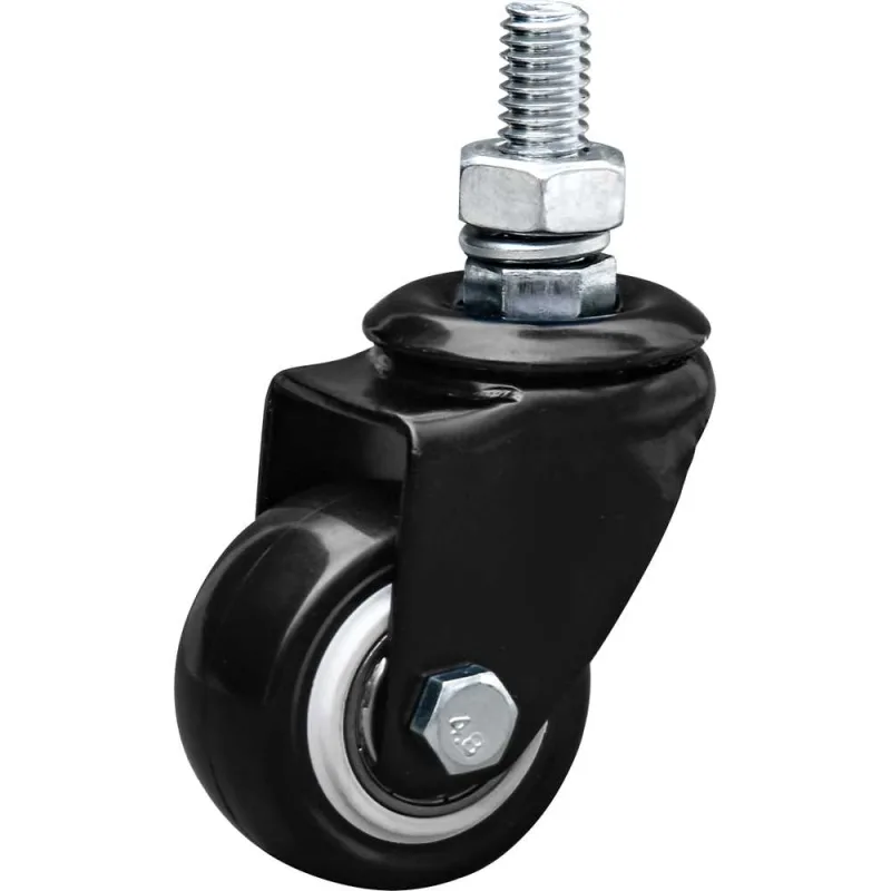 Rodízio giratório leve base espiga 1.5/8" BP.E série black 30 kg COLSON - COLSON - Movimentação De Materiais