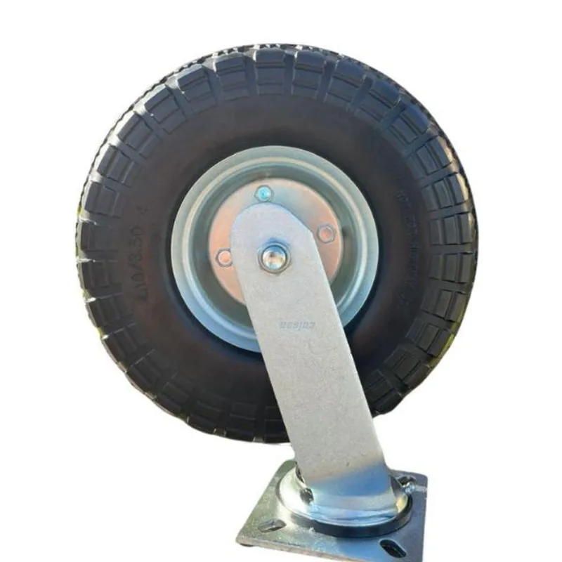 Rodizio 350-4 Maciço Giratório Eixo 7/8 Carga 150kg