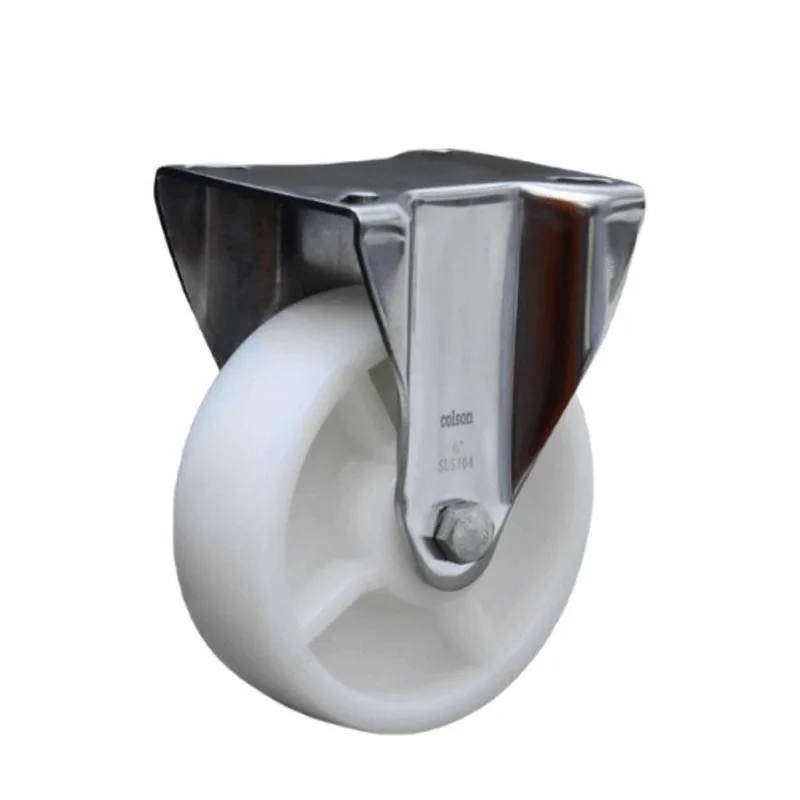 Roda Rodízio Inox 8x2 Fixa Para Carreta Lancha Jet Até 800kg