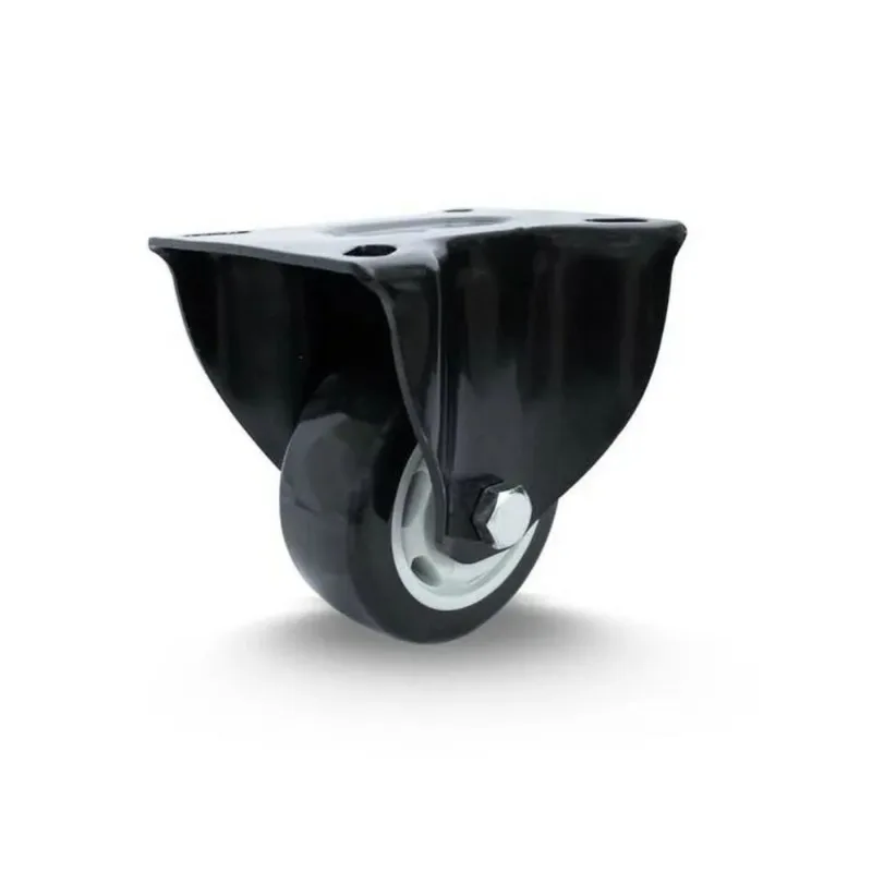 Rodízio Fixo Com Placa Preta 80x105mm Colson
