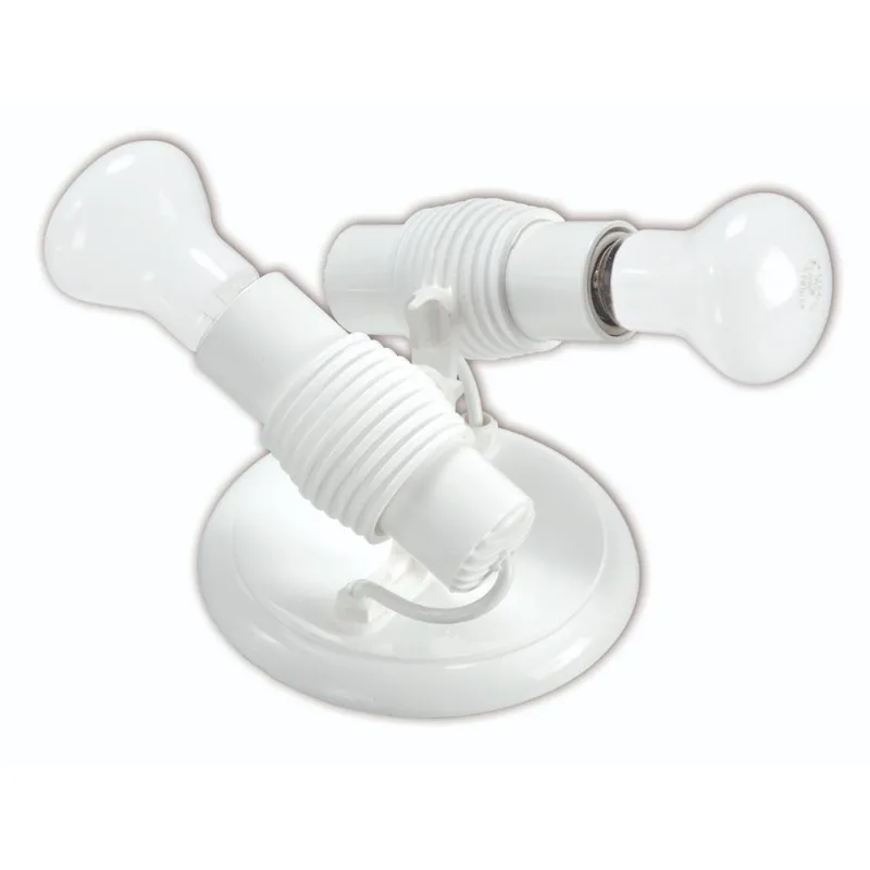 Spot Dital Branco Inj Para 2 Lampada Com Aleta 102/2