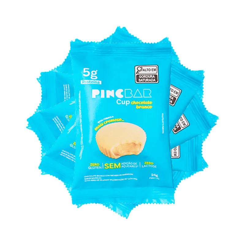 Kit 6x: Snack Proteico Chocolate Branco Pinc Cup 24g - Não Informado - Mercearia