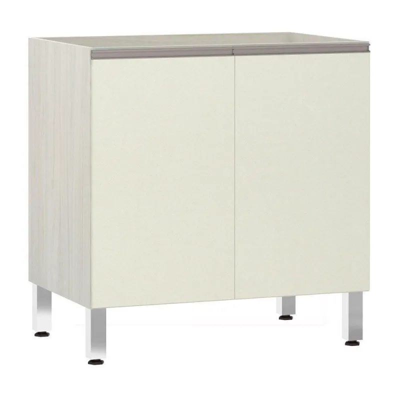 Balcão Sem Tampo 80cm Luci Legno Crem e Kashmir - Luciane