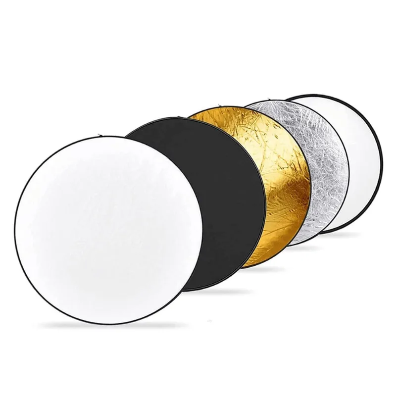 Rebatedor Circular H08C Refletor 5 Em 1 Dobrável De 110Cm