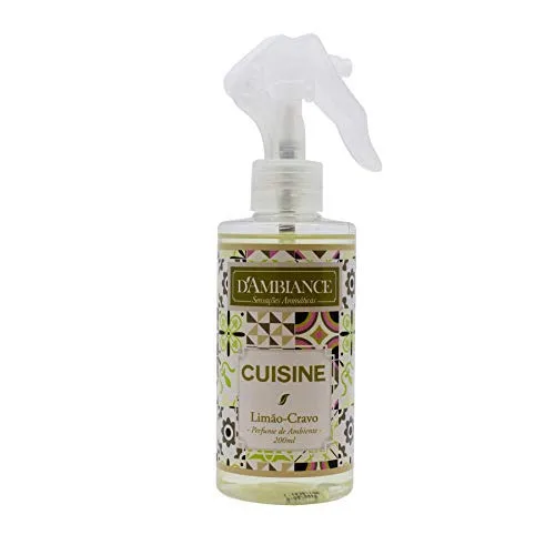 Cuisine Perfume De Ambiente Limao Cravo 200ml Bem Estar/terapia Alternativa - D AMBIANCE - Higiene E Beleza