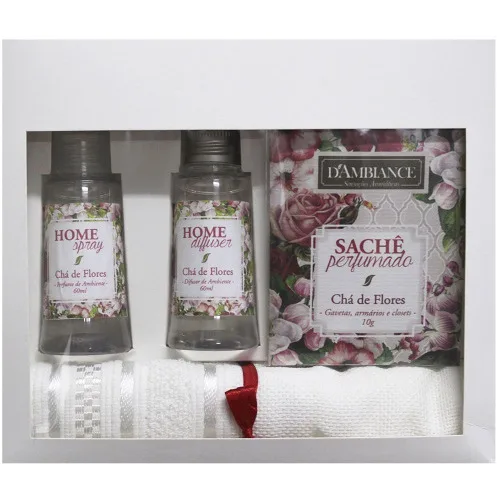 Kit Relax Dambiance C/3 Cha De Flores - D AMBIANCE - Higiene E Beleza