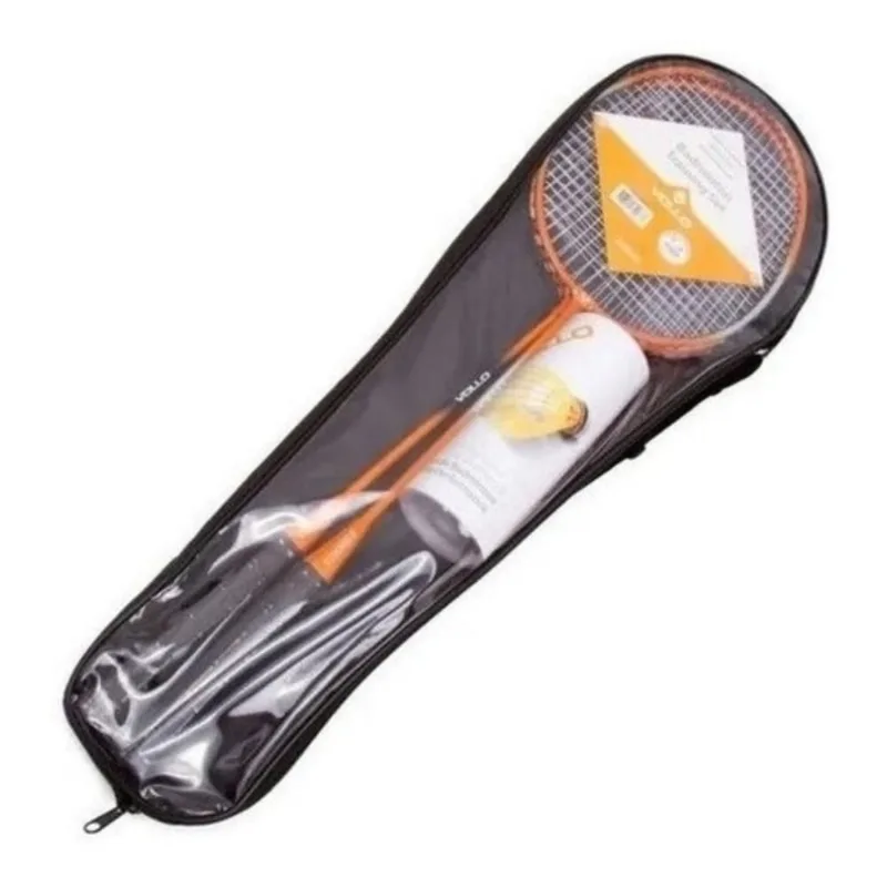 Kit Badminton 2 Raquetes E 3 Petecas Original - Vollo Vb002