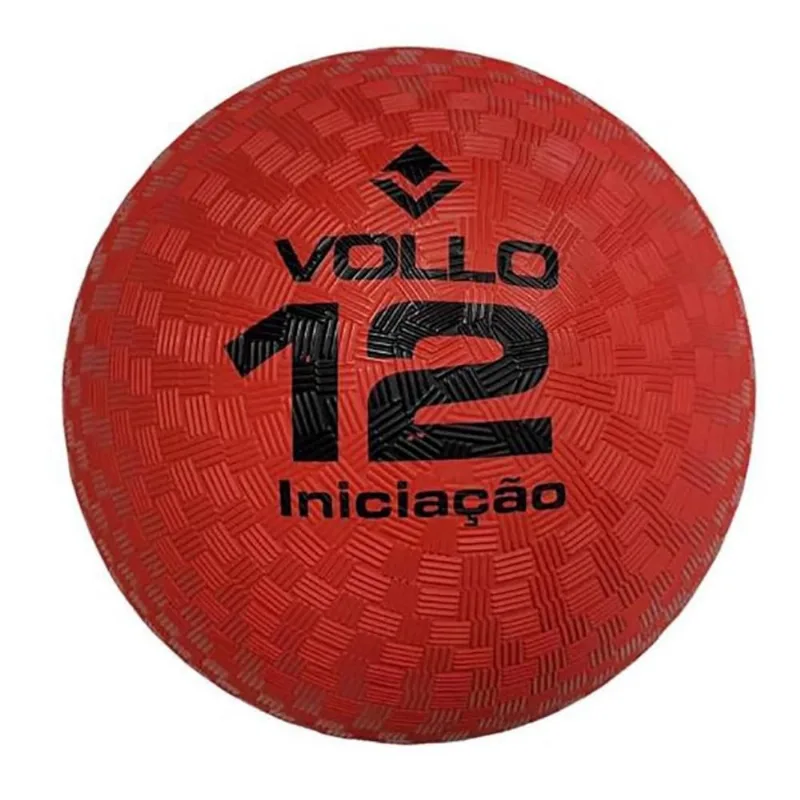 Bola Iniciação Vollo 12 Matrizada Borracha Infantil ÚNICO / Vermelho