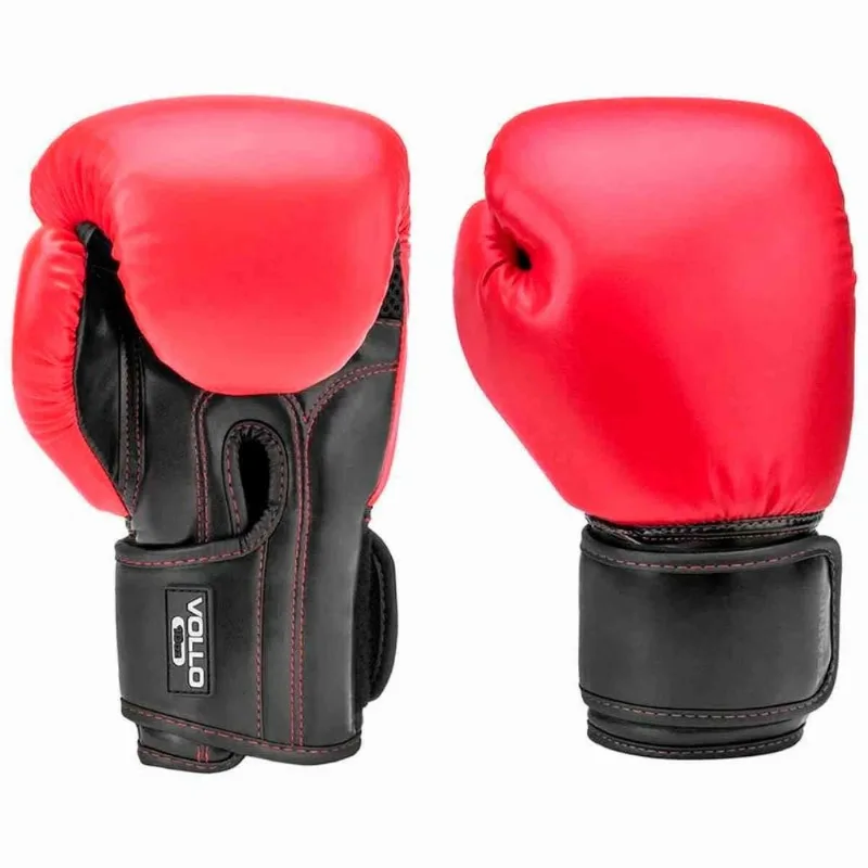 Luva De Boxe Vollo Training 14 OZ Vermelho e Preto VFG804-14