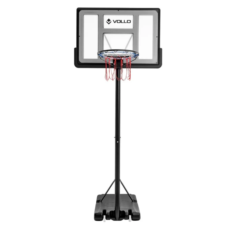 Tabela de Basquete Portátil Altura Ajustável Aro 45cm Resistente Profissional/Amador Vollo