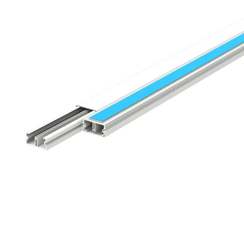 Canaleta Externa 361-2-EF com Divisória e Fita Dupla Face Branco Enerbras 20MM - Enerbras - Papelaria