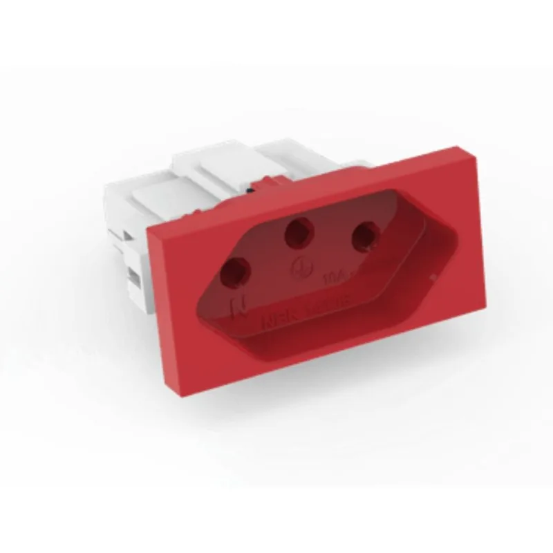 modulo tom 2p+t beleze 10a enerbras vermelho 250v - 1310ENVM